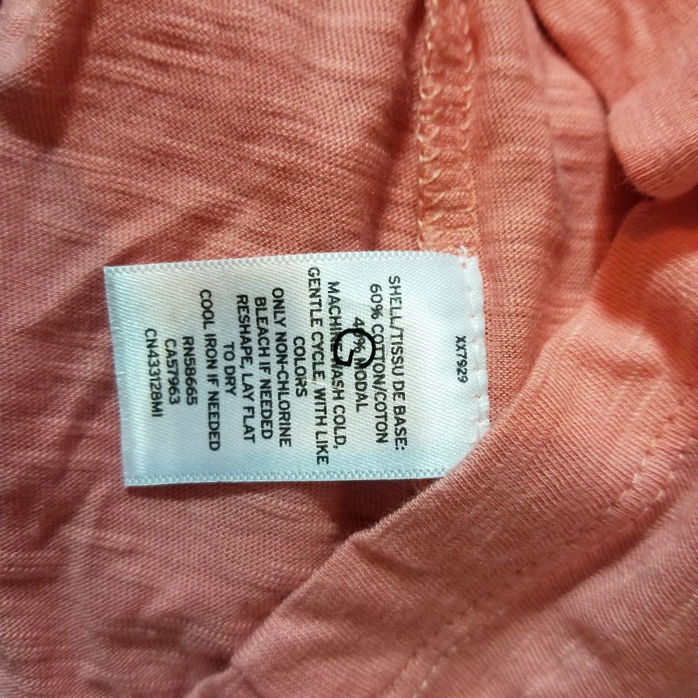 Caslon Salmon Pink Ruffle‎ Sleeve Tank Size XL - Picture 4 of 5